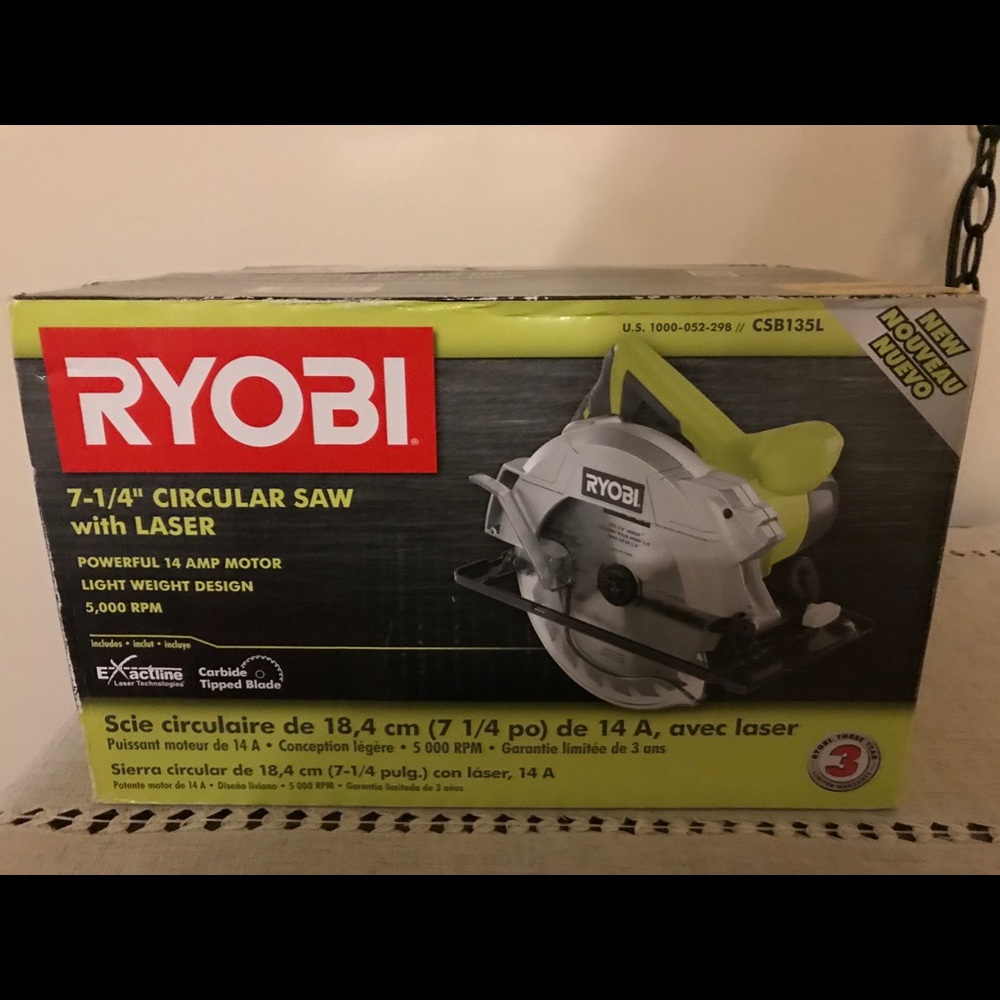14 Amp 7-1/4 in. Circular Saw with Laser